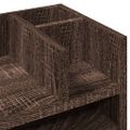 vidaXL Organizér na stôl hnedý dub 44,5x24x25 cm kompozitné drevo
