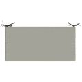 vidaXL Vankúš na lavičku SOEST 100% polyester Sivá 60 x 40 x 8 cm