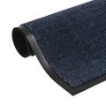 vidaXL Rohožky pred dvere 2 ks modré 80x120 cm obdĺžnikové všívané
