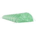 vidaXL Fóliovník s oceľovým rámom zelený 110 m² 16x5x2,3 m
