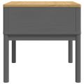 vidaXL Stolík na lampu FLORO sivý 55x55x54 cm borovicový masív