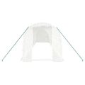 vidaXL Fóliovník s oceľovým rámom biely 20 m² 10x2x2 m