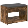 vidaXL Predsieňová lavica Údený Dub 63 x 38 x 45 cm