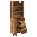 vidaXL Highboard 2 ks Staré drevo 69,5 x 32,5 x 180 cm