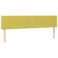 vidaXL Čelo postele s LED zelené 200x5x78/88 cm látka