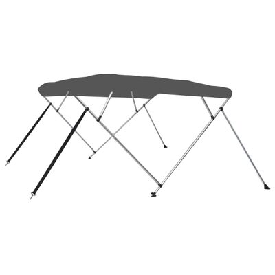 vidaXL Strieška Bimini so 4 oblúkmi, antracitová 243x180x137 cm