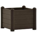 vidaXL Vyvýšený záhradný záhon z PP mokka 43x43x35 cm