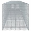 vidaXL Gabiónový kôš s krytom 950x100x100 cm pozinkované železo