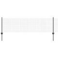 vidaXL Zvarené pletivo s podperami 100 x 0,6 m PVC potiahnutá oceľ