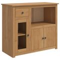 VidaXL Mikrovlnná skrinka PANAMA Medový vosk 99.5 x 44 x 86.5 cm