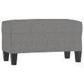 vidaXL Lavica tmavosivá 70x35x41 cm látka