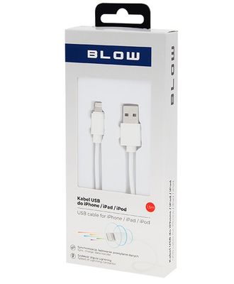 Kábel USB Blow 66-076 USB A/Lightning iPhone 1,5m SUPER Kábel USB Blow 66-076 USB A / Lightning iPhone 1,5m SUPER