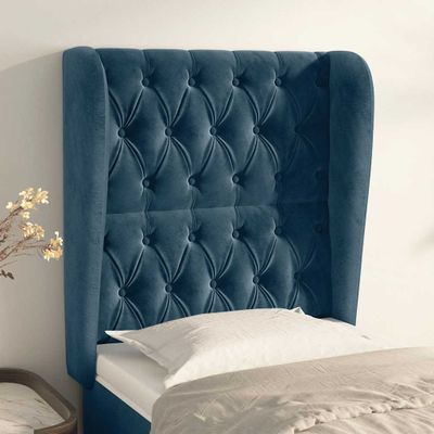 vidaXL Čelo postele so záhybmi tmavohnedé 83x23x118/128 cm zamat