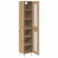 vidaXL Highboard 2 ks Remeselný dub 34,5 x 34 x 180 cm