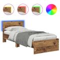 vidaXL Rám postele Staré drevo 75 x 190 cm Kompozitné drevo
