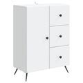 vidaXL Servírovacia skriňa Biela 66 x 34,5 x 90 cm Kompozitné drevo