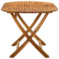 vidaXL Skladací záhradný stôl 160x85x75 cm akáciový masív