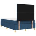 vidaXL Posteľ s pružinovým rámom s vankúšom Modrá 200 x 120 cm látka