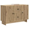 vidaXL Servírovacia skriňa Dub artisan 89 x 34,5 x 60 cm