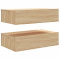 vidaXL TV skrinky s LED svetlami 2 ks dub sonoma 60x35x15,5 cm
