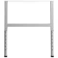 vidaXL Rámy na pracovné stoly 2 ks kovové 85x(69x95,5) cm sivé