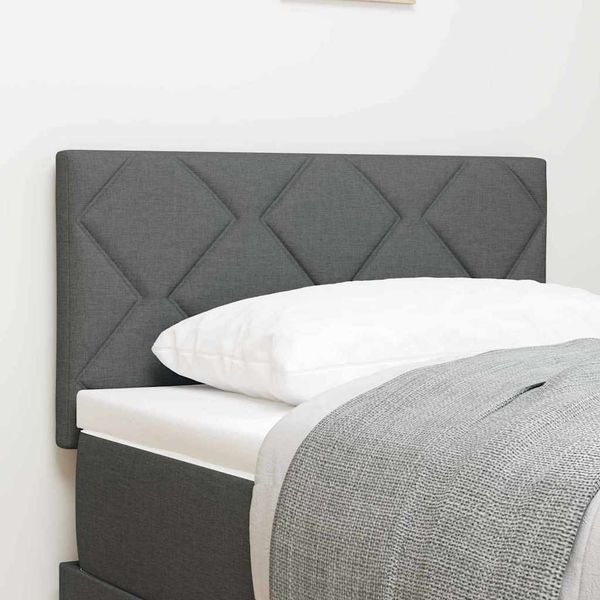 vidaXL LED hlavová doska Biely 80 cm látka