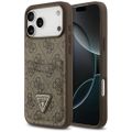 Guess 4G Double Card Triangle puzdro pre iPhone 17 Pro Max hnedá