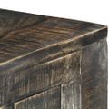vidaXL Stôl čierny 110x50x75 cm masívne mangovníkové drevo