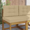 vidaXL Vankúš na vonkajšiu pohovku Polyester Béžová 60 x 60 cm