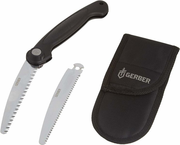Gerber 46036 Exchange-A-Blade Folding Saw zatváracia pílka 16,5cm, vymeniteľné čepele, nylon, puzdro