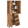 vidaXL Highboard 2 ks Staré drevo 69,5 x 34 x 180 cm