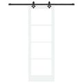 vidaXL Posuvné dvere ORKDAL 73,5 x 211 cm Biela a čierna