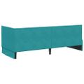 vidaXL Rohový rám postele Tyrkysová 80 cm x 200 cm Zamat