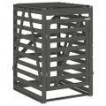 vidaXL Úložný box pre odpadkový kôš sivý 84x90x128,5cm masív. borovica