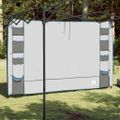vidaXL Závesný organizér na stan Sivá a modrá 320 x 182 cm oxford
