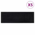vidaXL Schodiskové stupne 5 ks 25x75 cm guma