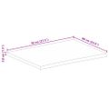 vidaXL Stolová doska 70x60x3,8 cm živý okraj masívny mangovník