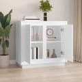 vidaXL Komoda biela 80x34x75 cm kompozitné drevo