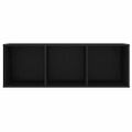 vidaXL TV skrinky 4 ks čierne 107x35x37 cm drevotrieska
