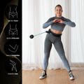 Masážna hula hoop HMS HHM17 so závažím, magnetmi a počítadlom čierna/mätová