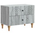 vidaXL Nočný stolík Sivá sonoma 62 x 34,5 x 48 cm Kompozitné drevo