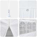 vidaXL Párty stan Biela 600 x 400 x 266 cm Polyetylén