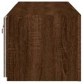 vidaXL TV nástenné skrinky s LED svetlami 2 ks hnedý dub 60x35x31 cm
