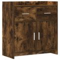 vidaXL Servírovacia skriňa Dymový dub 75 x 36 x 80 cm Kompozitné drevo