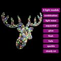 vidaXL Hlava soba 140 LED farebné 68 x 36,5 x 62,5 cm Akryl