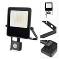LED reflektor VISIO s pohybovým čidlom, 50 W, neutrálna biela, čierný