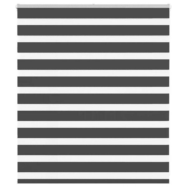 vidaXL Zebra roleta čierna 135x100 cm šírka látky 130,9cm polyester