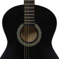 vidaXL Klasická gitara pre začiatočníkov s taškou čierna 4/4 39"