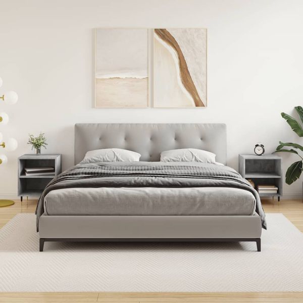 vidaXL Nočné skrinky 2 ks betónovo sivé 40x30x50 cm kompozitné drevo