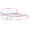 vidaXL Posteľ s matracom Zadar biela 180x200 cm umelá koža